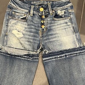 American eagle super stretch flare jeans